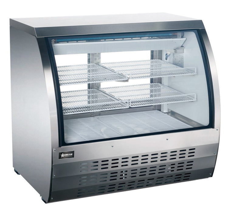 Omcan RS-CN-0092-S Refrigerated Showcase Floor Stainless Steel 328 L/11.6 Cu Ft 115v/60/1 Cetlus/etl Sanitation