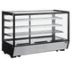 Omcan RS-CN-0225S-5 Refrigerated Showcase Square Glass Countertop With 3 Shelf 48 Inch 110v/60/1 Cetlus/etl Sanitation