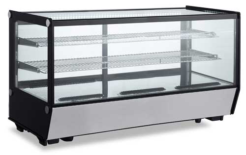 Omcan RS-CN-0252-5 Refrigerated Showcase Square Glass Countertop 60 Inch/1524mm 110v/60/1 Cetlus/etl Sanitation