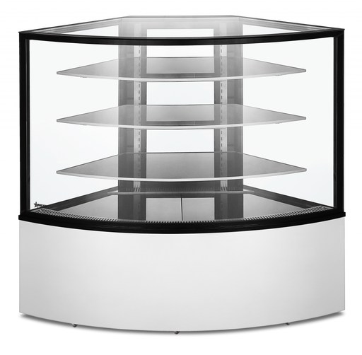 Omcan RS-CN-0351-C  Refrigerated Showcase Floor Corner 475 L/16.78 Cu Ft 110v/60/1 Cetlus / Etl Sanitation