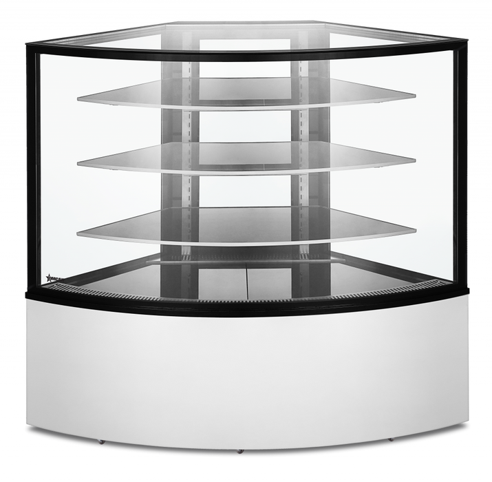 Omcan RS-CN-0351-C  Refrigerated Showcase Floor Corner 475 L/16.78 Cu Ft 110v/60/1 Cetlus / Etl Sanitation