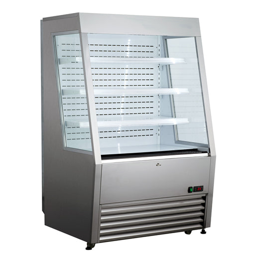 Omcan RS-CN-0390-L Refrigerated Showcase Open Front Stainless Steel 390 L/13.77 Cu Ft 110v/60/1 Cetlus/etl Sanitation