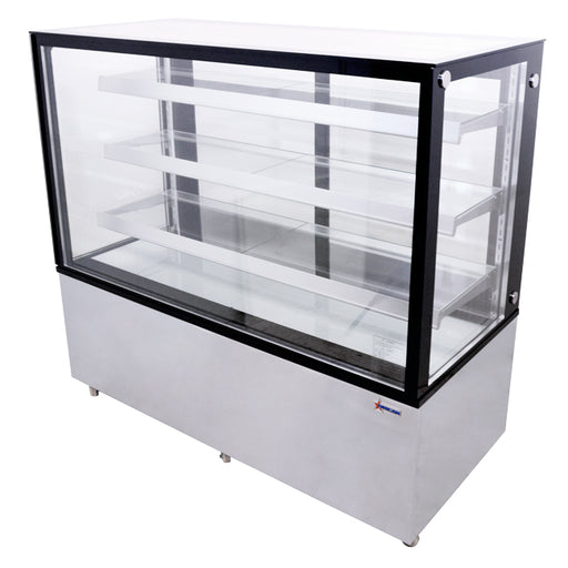 Omcan RS-CN-0471-S Refrigerated Showcase Floor 670 L/23.66 Cu Ft Square 110v/60/1 Cetlus/etl