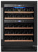 Omcan WC-CN-0040-DB Wine Cooler 40 Bottle Capacity Dual Zone With Black Full Glass Door 115v/60hz Csgsus