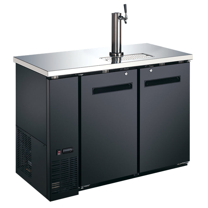 Omcan BB-CN-0012-DH Beer Dispenser 11.8 Cu Ft/335l Capacity Two Doors With One Tap 115v/60/1 Cetlus/etl Sanitation