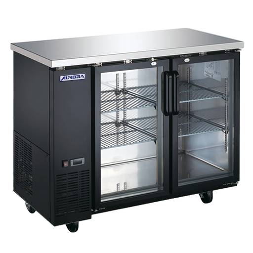 Omcan BB-CN-0012E-GH Aurora Cooler Back Bar 11.8 Cu Ft Capacity Glass Door 115v/60/1 Cetlus/etl Sanitation