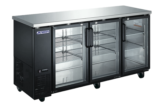 Omcan BB-CN-0020E-GH Aurora Cooler Back Bar 19.6 Cu Ft Capacity Glass Door 115v/60/1 Cetlus/etl Sanitation