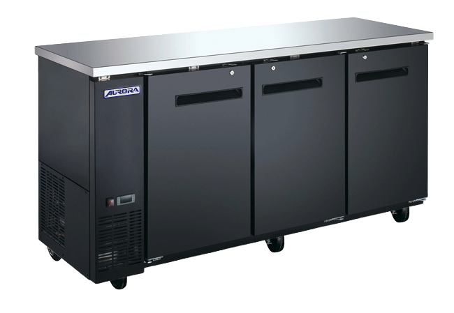 Omcan BB-CN-0020E-SH Aurora Cooler Back Bar 19.6 Cu Ft Capacity Solid Door 115v/60/1 Cetlus/etl Sanitation