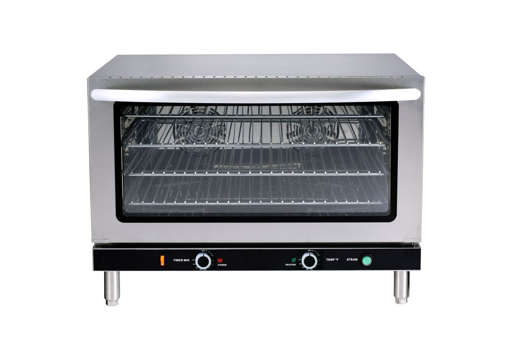 Omcan CE-CN-0004-C Convection Oven 220/60/1 4.6 Kw W/4 Full Size Chrome Shelve Manual/humidity Control Cetlus/etl Sani