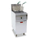 Omcan CE-CN-0040-208-1 Fryer Electric 40 Lbs Capacity 12 Kw 208v/60hz/1 Cetlus/etl Sanitation