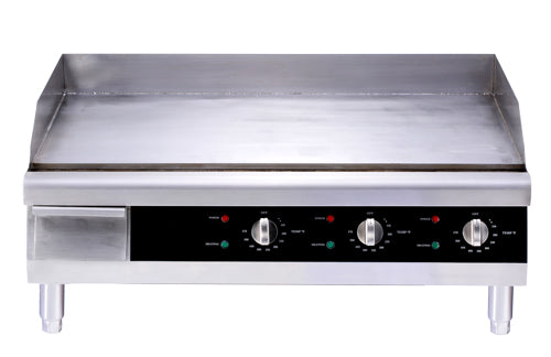 Omcan CE-CN-0766 Griddle 30 Inch X 20 Inch/766mm X 502mm 4500 W 220v/60/1 With  3 Controls Etl Sanitation Cqpsus