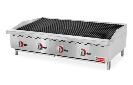 Omcan CE-CN-CB48-M Radiant Gas Charbroiler 4 Burners 48 Inches/1219mm 140000 Btu Cetlus/etl