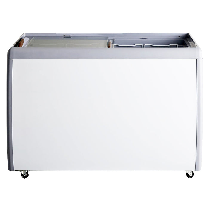 Omcan FR-CN-0360-R Freezer Ice Cream Reach In With Flat Glass Top 13.1 Cu Ft 110v/60/1  Cetlus/etls