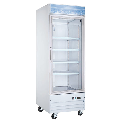 Omcan FR-CN-0790-HC Freezer 1 Door Glass Merchandiser White 31 Inch/790mm 110v/60/1 Cetlus/etl Sanitation