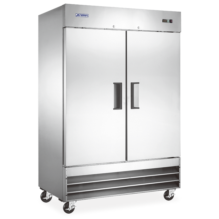 Omcan FR-CN-1372E-HC Aurora Freezer Stainless Steel 2 Door 54 Inch/1372mm 110v/60/1 Cetlus/etl Sanitation