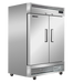 Omcan FR-TH-1372-HC Juneau Reach In Freezer Stainless Steel 2 Door 54 Inch 40 Cu Ft 115v/60/1 Cetlus/etl Sanitation