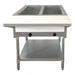 Omcan FW-CN-0002-H Steam Table Electric 2 Pans Open Well W/undershelf 2kw 208/240v/60hz/1 Cetlus/etls Pans Not Includ