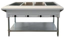 Omcan FW-CN-0004-LP Steam Table Propane 4 Pans Open Well 14,000 Btu With Undershelf Cetlus/etls Pan Not Included