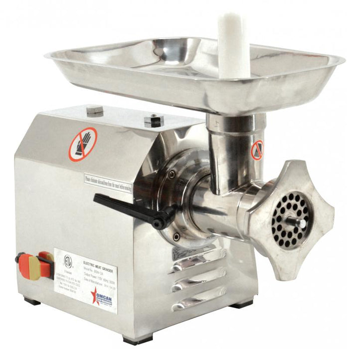 Omcan MG-CN-0012-S Meat Grinder #12 Stainless Steel 0.9 Hp/649 W 110v/60/1 Cetlus