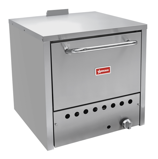 Omcan PE-CN-36P26 Pizza Oven Natural Gas Single Door Chamber Size 26.5x19.6x14.2 In 32,000 Btu Cetlus/etl Sanitation