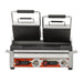 Omcan PG-CN-0711-RT Panini Grill 10 Inch X 18 Inch/254mm X 457mm Double Rib/rib W/timer 220v/60/1 Cqpsus