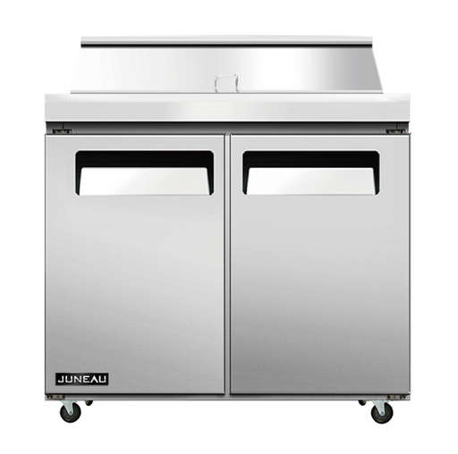 Omcan PT-TH-0920-HC Juneau Refrigerated Prep Table 36 Inch 4.9 Cu Ft 115v/60/1 Cetlus/etl Sanitation