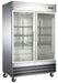 Omcan RE-CN-0041-G-HC Reach In Refrigerator 2 Glass Door Stainless Steel 47 Cu Ft 115v/60/1 Cetlus/etl Sanitation