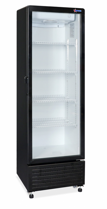 Omcan RE-CN-305 Refrigerator 1 Door Glass 285 L / 10.07 Cu Ft 115v/60/1 Cetlus/etl Sanitation