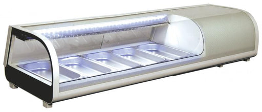 Omcan RS-CN-0052-S Refrigerated Showcase Sushi 52 L/1.8 Cu Ft 110v/60/1 Ce Cetlus Etl Sanitation