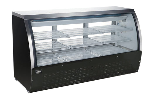 Omcan RS-CN-0163-B Refrigerated Showcase Floor Black 620 L/21.9 Cu Ft 115v/60/1 Cetlus/etl Sanitation