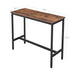 VASAGLE Rustic Brown Industrial 4 People Pub Bar Table - Top Restaurant Supplies