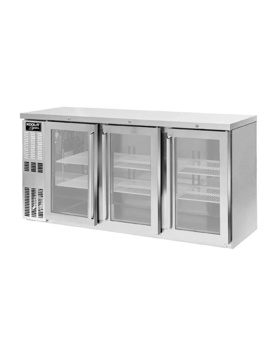 KOOL-IT SIGNATURE KNB-72-3SG BACK BAR S/S 72IN - Top Restaurant Supplies