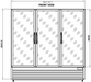 Valpro VP3R-72M Three Swing Full Glass Door Merchandiser Refrigerator – 72 Cu. Ft. - Top Restaurant Supplies