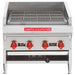 American Range ADJ-24-NG 24" Natural Gas Radiant Countertop Charbroiler - 80,000 BTU-Top Restaurant Supplies