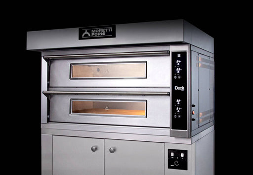 AMPTO ID-D 105.65 iDeck electronic Control Electric Pizza Oven 105 x 65 cm chamber. 2 Deck - Top Restaurant Supplies