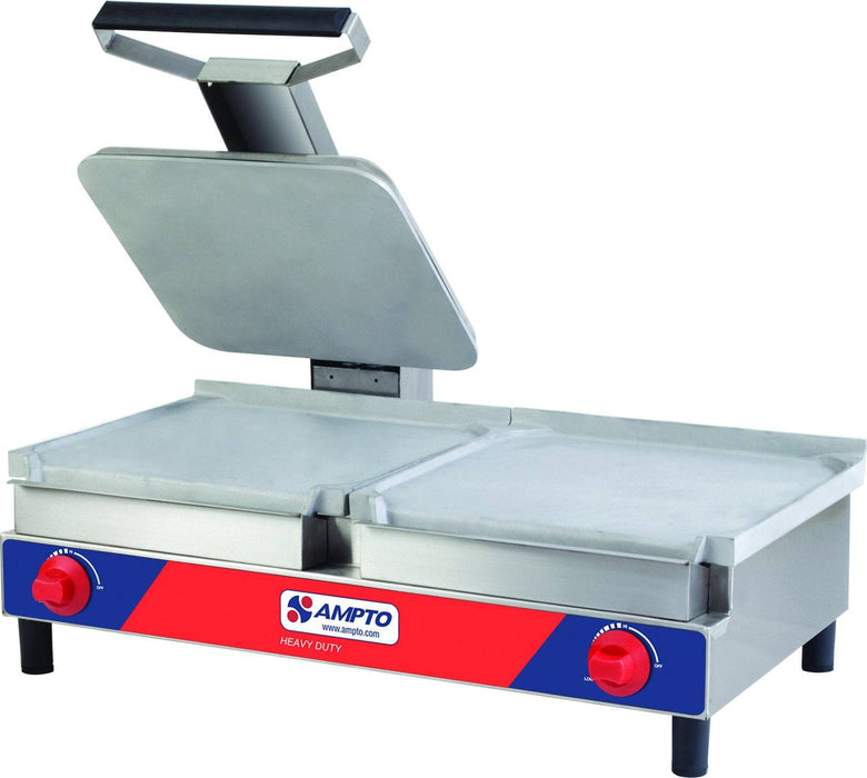 Ampto SACL-G Combination Griddle And Sandwich Grill, Liquid Propane - Top Restaurant Supplies