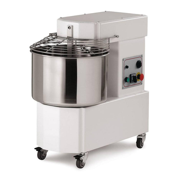 AMPTO iM44/2 Spiral Mixer 97 lbs dough. 62 lbs of flour. 50 Lts bowl. Fixed Head. 220/60/3 - 2 Speeds. ETL. NSF - Top Restaurant Supplies