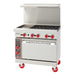 American Range AR-12G-4B 36" 4 Burner Gas Range Combo w/ Griddle & Natural Gas Oven -  Top Restaurant Supplies