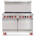 American Range AR-8 NG 48" 8 Burner Natural Gas Commercial Range - 310,000 BTU - Top Restaurant Supplies