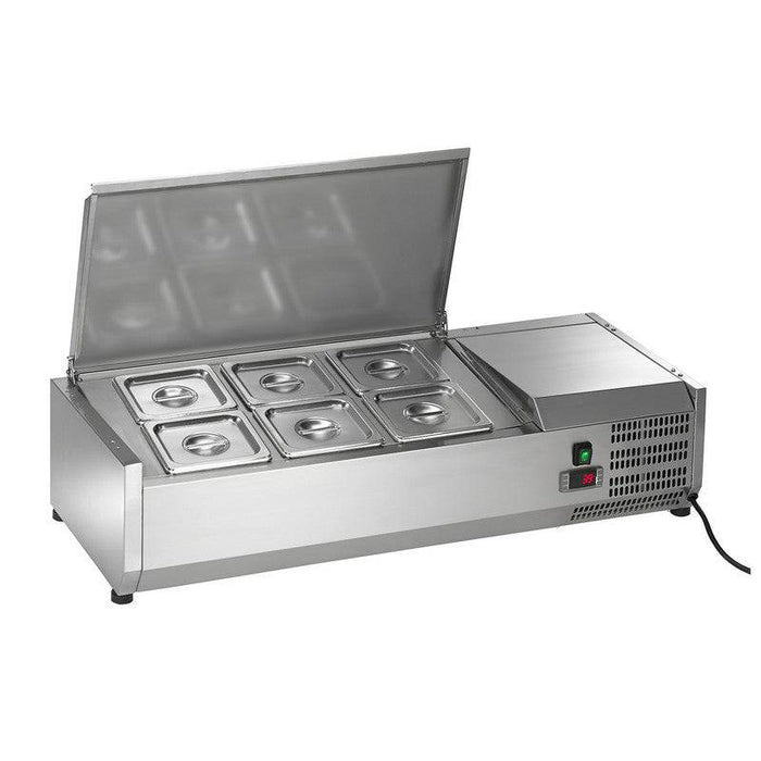 Arctic Air ACP40 40" Six Pan Refrigerated Condiment Counter-Top Prep Station - Top Restaurant Supplies