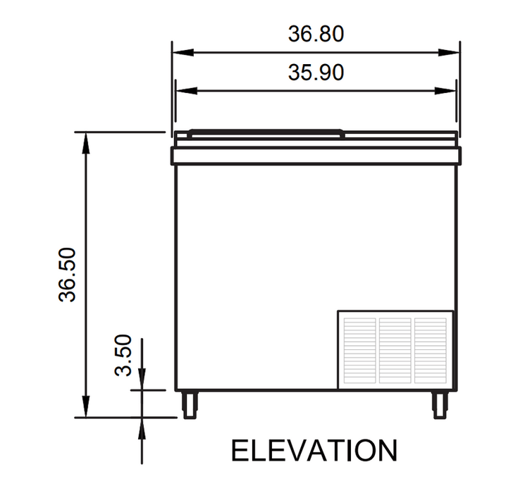 Arctic Air AGF36 36" Black Glass Foster with Stainless Steel Interior - Top Restaurant Supplies