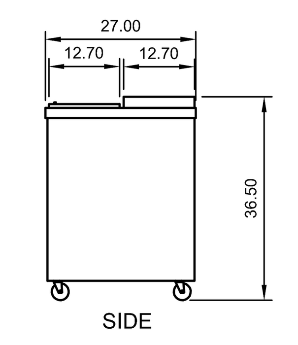 Arctic Air AUB36R 37" Horizontal Bottle Cooler One Lid, 9.3 Cu. Ft. - Top Restaurant Supplies