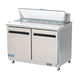 Arctic Air AMT48R 48" Two Door Mega-Top Sandwich/Salad Refrigerated Prep Table, 12 Cu. Ft. - Top Restaurant Supplies