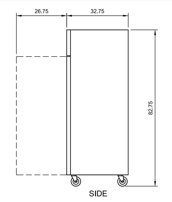 Arctic Air AF23 26.75" One Door Reach-In Freezer Stainless Steel, 23 Cu. Ft. - Top Restaurant Supplies