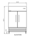 Arctic Air AF49 54" Two Door Reach-In Freezer, 49 Cu. Ft. - Top Restaurant Supplies