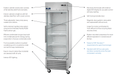 Arctic Air AGR23 27" One Door Glass Reach-In Refrigerator, 23 Cu. Ft. - Top Restaurant Supplies