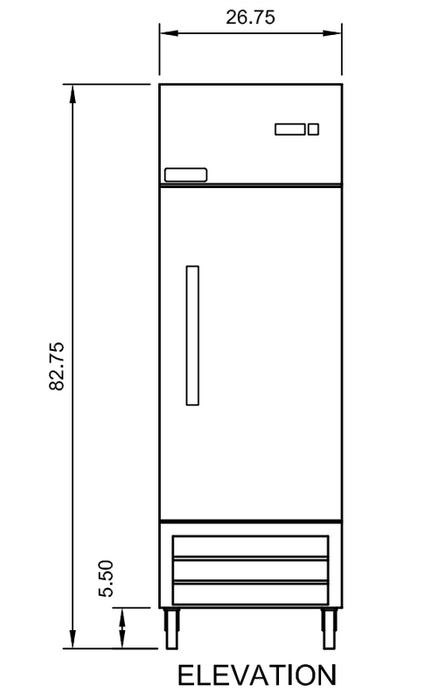 Arctic Air AR23 26.75" Single Door Reach-In Refrigerator, 23 Cu. Ft., 23 Cu. Ft. - Top Restaurant Supplies