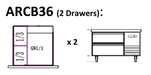 Arctic Air ARCB36 36" Two Drawer Refrigerated Chef Base - Top Restaurant Supplies