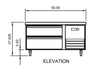 Arctic Air ARCB48 50" Two Drawer Refrigerated Chef Base - Top Restaurant Supplies