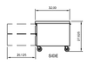 Arctic Air ARCB72 74" Four Drawer Refrigerated Chef Base - Top Restaurant Supplies